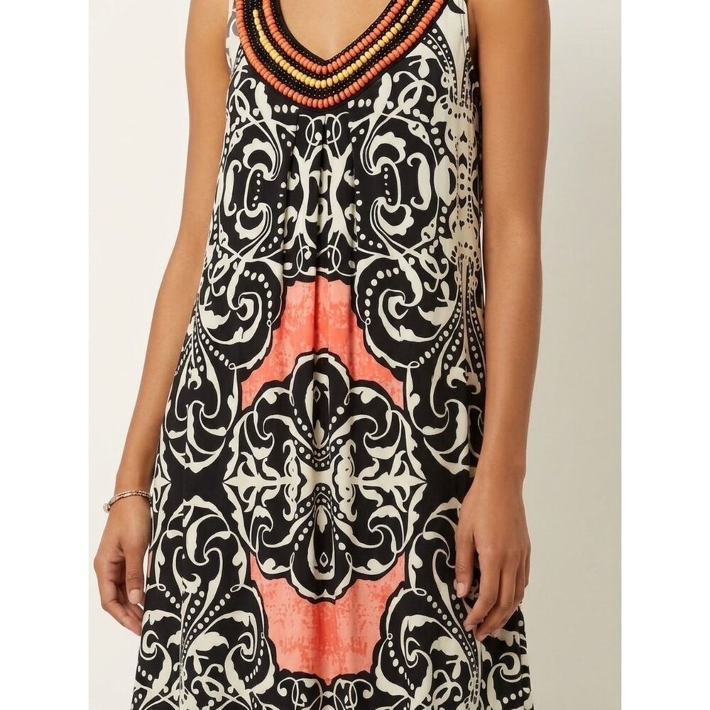 Haani Black and White Patterned Plus Size Top - 2X